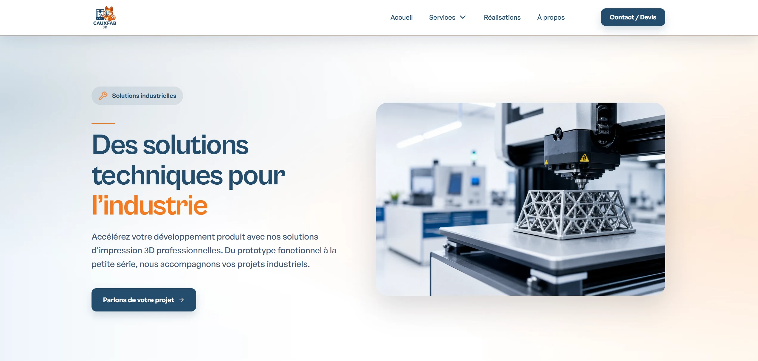 Présentation des services de CauxFab3D