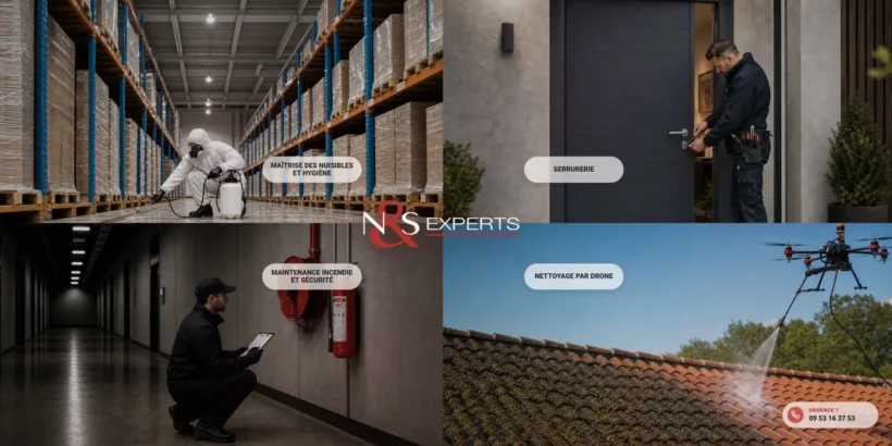 Page d’accueil du site N&S Experts
